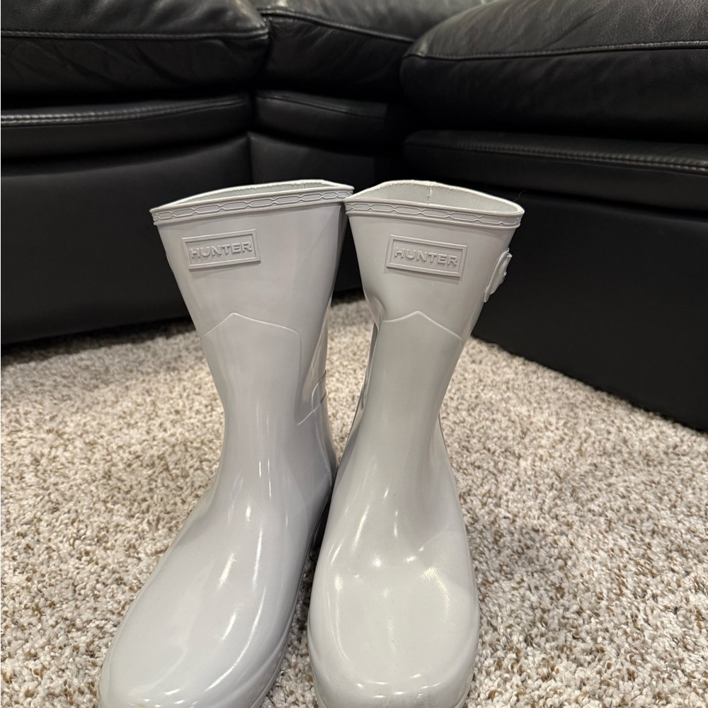 Hunter Light Gray Waterproof Boots